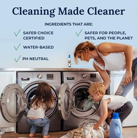 Baby & Family Stain Remover Spray - Fast-Acting Laundry & Fabric Cleaner for Food, Grease, Coffee, Wine & Everyday Messes - Safe for Kids & Pets (2-Pack)