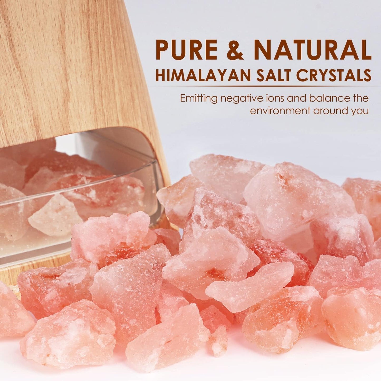 2-in-1 Ultrasonic Essential Oil Diffuser & Himalayan Salt Lamp