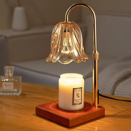 Dimmable Wax Birthday Gifts for Women Mom, House Warming Gifts New Home Decor, Wax Melt Warmer for Jar Candles with 2 Bulbs
