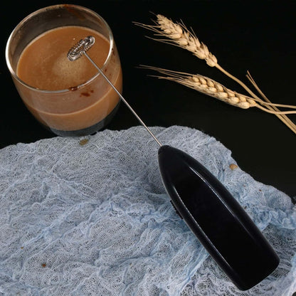 Multi-Purpose Hand Blender, Immersion Electric Milk Frother, 304 Stainless Steel Blender Stick, Handheld Electric Handle Egg Beater Coffee Juice Mixer Black Colors 8.5 x 1.57 x 1.06 inches
