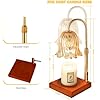Dimmable Wax Birthday Gifts for Women Mom, House Warming Gifts New Home Decor, Wax Melt Warmer for Jar Candles with 2 Bulbs