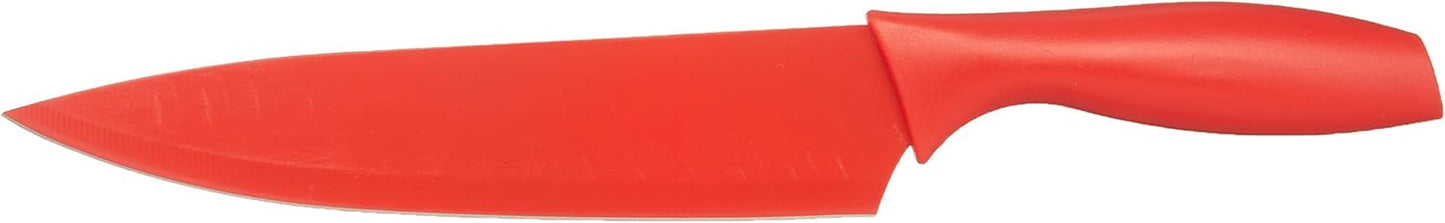 Bread knife Multicolor Color-Coded Dishwasher Safe Kitchen 12-Piece Knife Set, 6 Knives Stainless Steel with 6 Blade Guards,Plastic, 13.88 x 4.13 x 1.38 inch