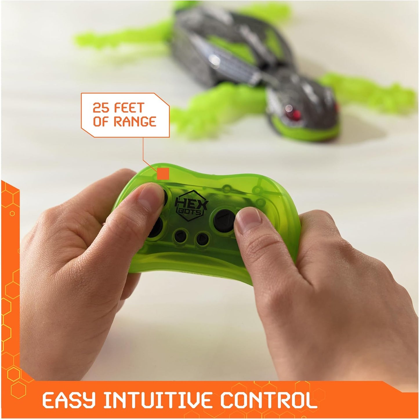 Wall Climbing RC Gecko Toy – Rechargeable Remote Control Robot Lizard with LED Eyes, Crawls on Walls & Floors, STEM Robot Toy for Boys & Girls Ages 4+