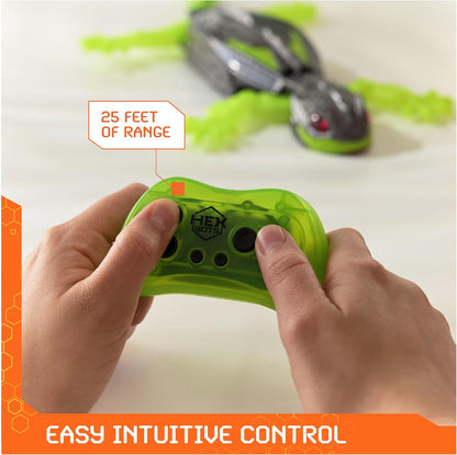 Wall Climbing RC Gecko Toy – Rechargeable Remote Control Robot Lizard with LED Eyes, Crawls on Walls & Floors, STEM Robot Toy for Boys & Girls Ages 4+