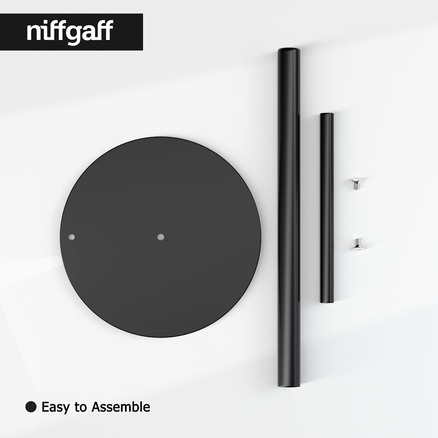 Black Paper Towel Holder - Countertop Roll Organizer with Weighted Base, and Premium Stainless Steel Kitchen Dispenser.