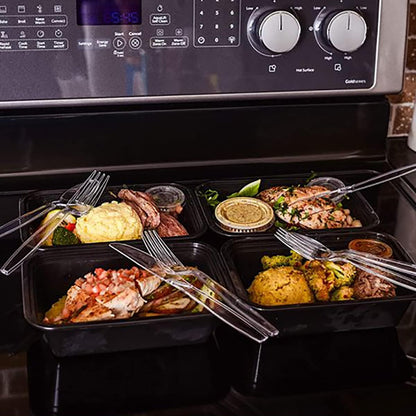 100 Count Heavy Duty Plastic Silverware Set