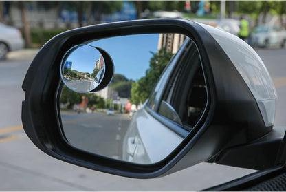 Blind Spot Mirrors 2" Round HD Glass, Frameless Convex Wide-Angle Rear View Mirrors with Adjustable Swivel Base Universal Stick-On for Cars, SUVs and Trucks(2-Pack).