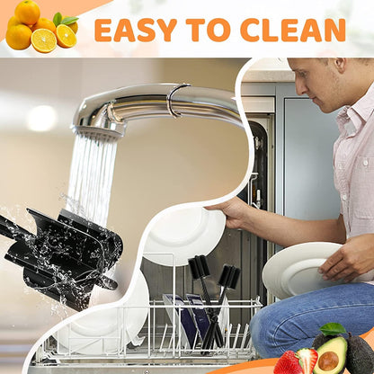 Premium Kitchen Tool Set - Vegetable Peeler & Heat-Resistant Meat Chopper, Hamburger Smasher & Potato Masher - Safe for Nonstick Cookware