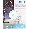 One Beat Surge Protector Outlet Extender - One Beat 6 AC Multi Plug Outlet with 3 USB Ports (1 USB C), 1800J Wall Charger, 3-Sided Power Strip Spaced Outlet Splitter for Home Office  & Travel Color ‎White 6.3 x 2.76 x 2.17 inches