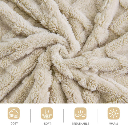 Gentle Soft Queen Size Fleece Blanket Soft and Lightweight Plush Throw for Bed, Cozy Microfiber Fall Blanket for Home, Couch and Bedroom Decor, Grey, 90x90 Inches